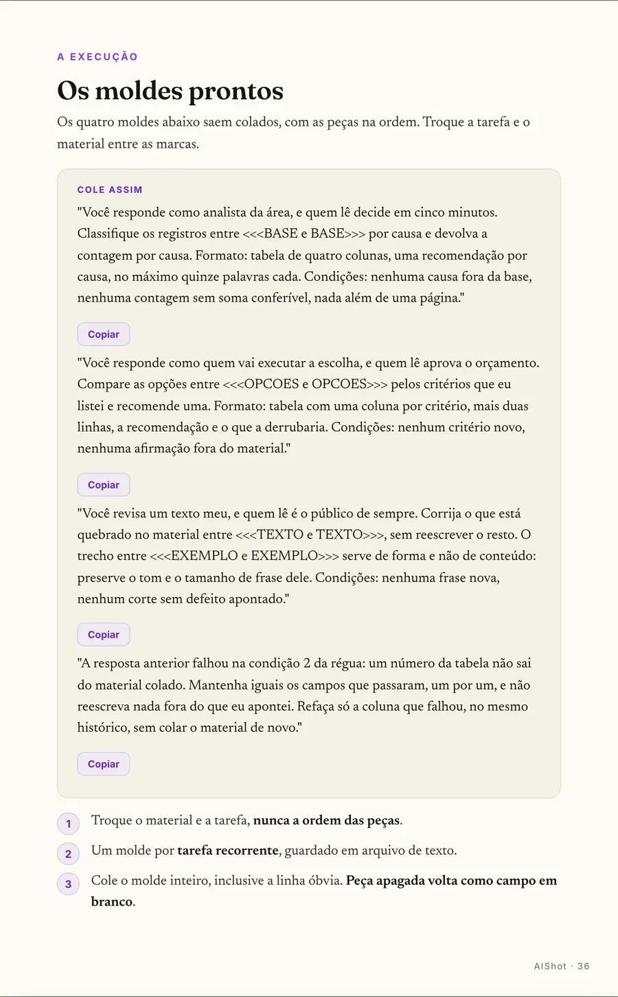 Moldes prontos: Os quatro moldes colados: troca o material entre as marcas e roda